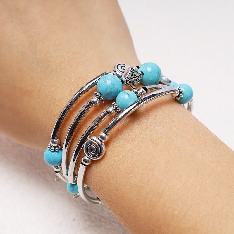 Fortune Jewel Tibetan Turquoise Balance Bracelet