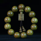 Fortune Jewel Tibetan Green Sandalwood Cure Bracelet