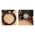 Fortune Jewel Ebony Green Sandalwood Black Rosewood Bamboo Peace Bracelet