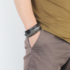 Fortune Jewel Dragon Leather Protection Weave Bracelet Fortune Jewel