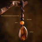 Fortune Jewel Random Sardonyx Stone Positive Key Chain
