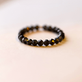 Buddha3bodhi Ultra-fine 3mm Black Obsidian Ring