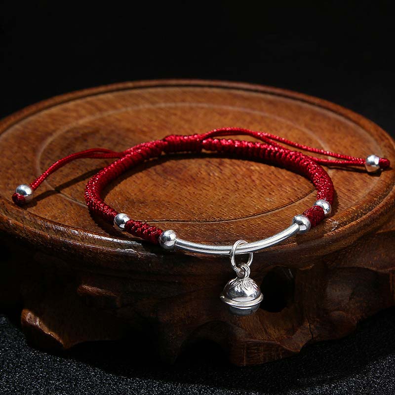 Fortune Jewel FengShui Lucky Red String Bell Bracelet