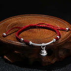 Fortune Jewel FengShui Lucky Red String Bell Bracelet