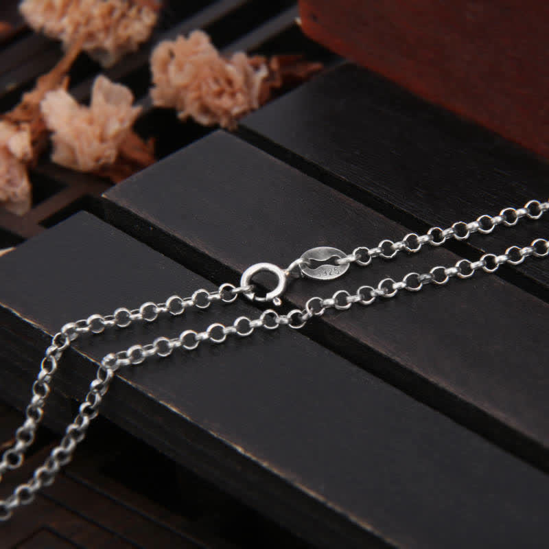 Fortune Jewel 999 Sterling Silver Buddha Demon Serenity Necklace Pendant - Fortune Jewel