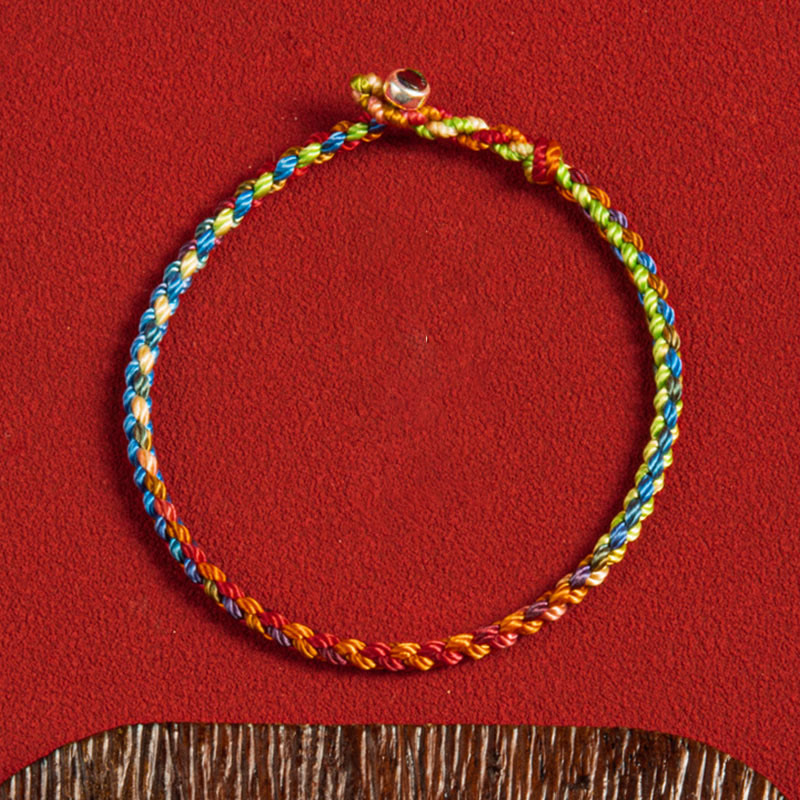 Fortune Jewel "May you be blessed with peace and safety in all four seasons" Lucky Multicolored Bracelet