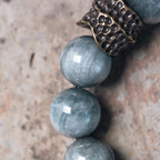 Fortune Jewel Eagle's Eye Stone Ebony Wood Copper Confidence Couple Bracelet