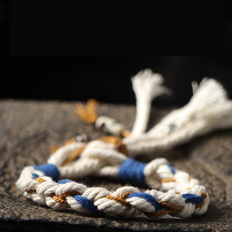 Fortune Jewel Tibet Zakiram Goddess of Wealth Thangka Handmade Luck Bracelet