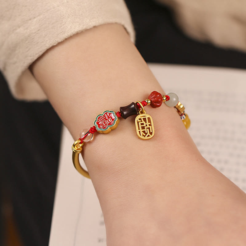 Fortune Jewel Tibetan Auspicious Clouds Fortune Happiness Wealth Luck Bracelet