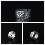 Fortune Jewel Tibetan Lotus White Copper Enlightenment Ring