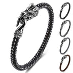 Fortune Jewel Dragon Titanium Steel Protection Luck Bracelet Fortune Jewel