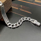 Fortune Jewel Tiger Tang Dynasty Flower Design Copper Luck Chain Bracelet