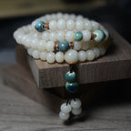 Fortune Jewel 108 Mala Beads Bodhi Seed Keep Away Evil Spirits Calm Bracelet