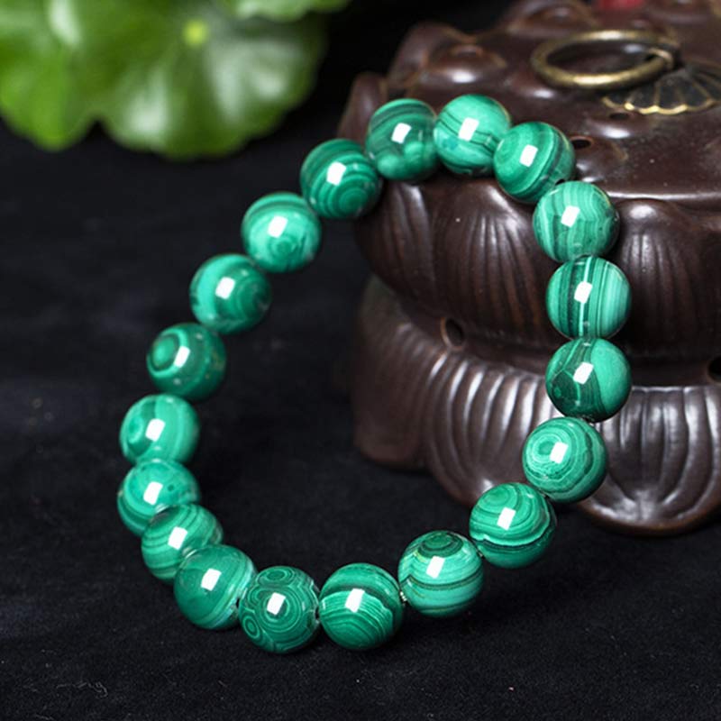 Fortune Jewel Natural Malachite Protection Calmness Bracelet