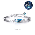 Fortune Jewel 925 Silver Plated Copper 12 Constellations of the Zodiac Charm Bracelet