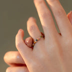Fortune Jewel Natural Tourmaline Positive Love Ring
