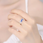 Fortune Jewel Tibetan Blue Lotus Auspicious Clouds Copper Enlightenment Ring Fortune Jewel