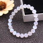 Fortune Jewel Natural Moonstone Lotus Love Bracelet