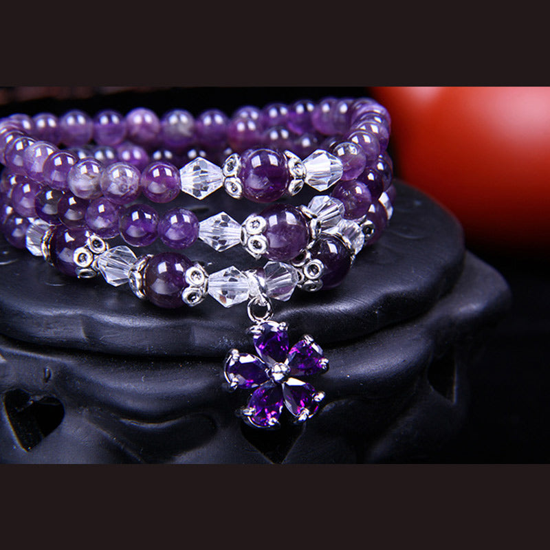 Fortune Jewel Tibetan Amethyst Blessing Bracelet