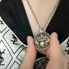 Fortune Jewel Tibetan Kirtimukha Amulet Healing Necklace Pendant