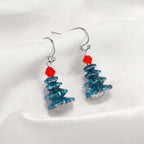 Fortune Jewel Various Crystals Christmas Tree Amethyst Peace Healing Drop Earrings