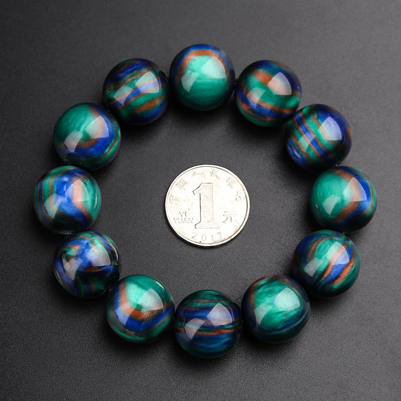 Fortune Jewel Colorful Sea Willow Mala Positive Bracelet Ring