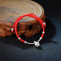 Fortune Jewel FengShui Lucky Red String Bell Bracelet