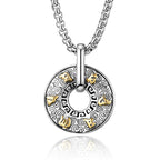 Fortune Jewel Tibetan Om Mani Padme Hum Peace Buckle Creativity Necklace Pendant