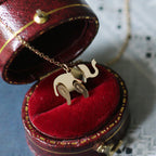 Fortune Jewel Elephant Titanium Steel Luck Necklace Chain Pendant