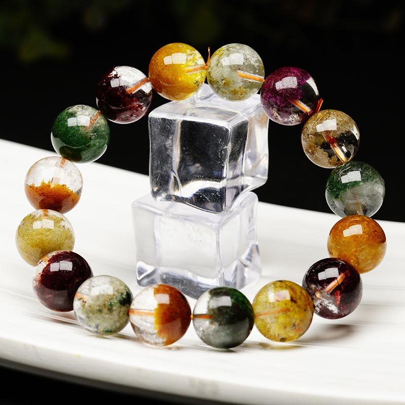 Fortune Jewel Natural Various Gemstone Crystal Love Bracelet