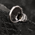 Fortune Jewel 925 Sterling Silver PiXiu Copper Coin Wealth Adjustable Ring