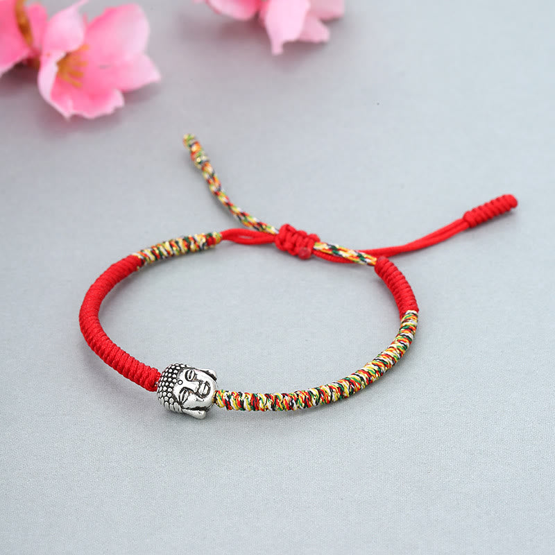 Fortune Jewel Handmade Colorful King Kong Knot Buddha Serenity String Bracelet