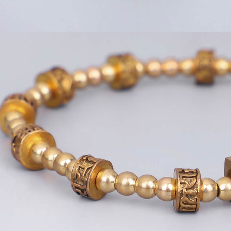 Fortune Jewel Tibetan Curse Six True Words Wealth Bracelet