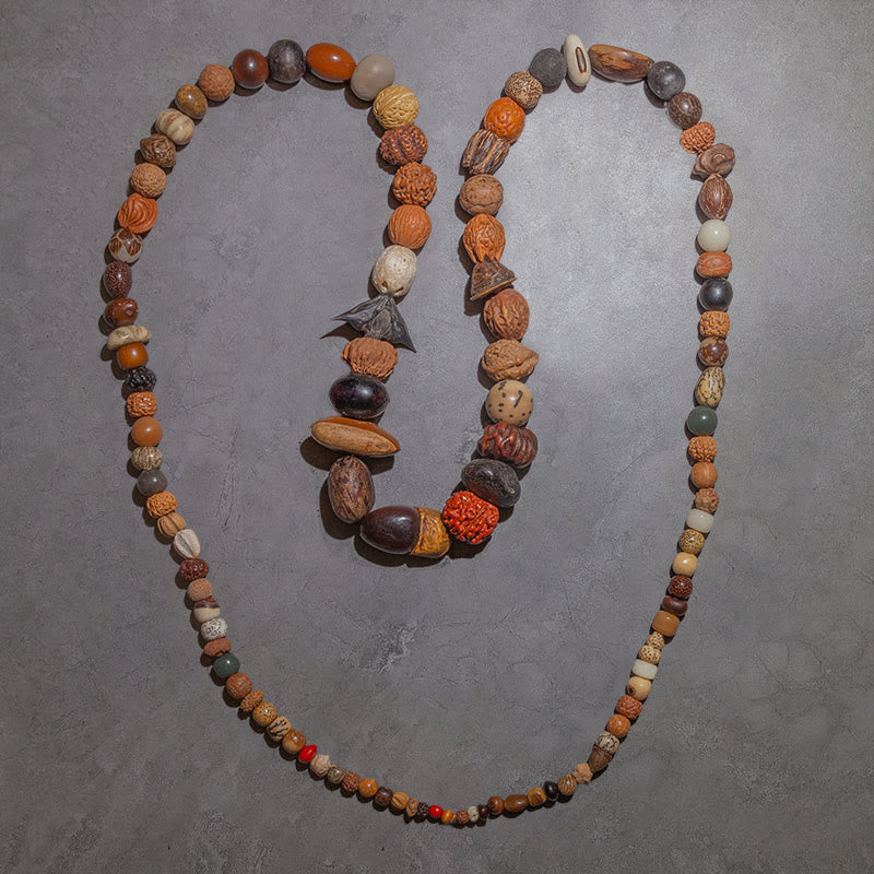 Fortune Jewel 108 Mala Beads Bodhi Seed Luck Wealth Bracelet Wrist Mala