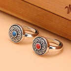 Fortune Jewel Tibetan Om Mani Padme Hum Peace Rotatable Ring