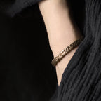 Fortune Jewel Simple Design Copper Wealth Cuff Bracelet