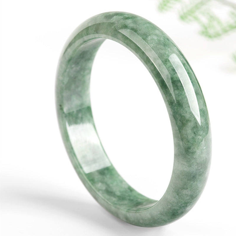 Fortune Jewel Natural Jade Luck Wealth Bangle Bracelet