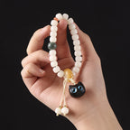 Fortune Jewel Natural Bodhi Seed African Blackwood Lovely Cat Charm Peace Harmony Bracelet