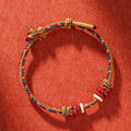 Fortune Jewel Handmade Dunhuang Color Luck Braid String Bracelet