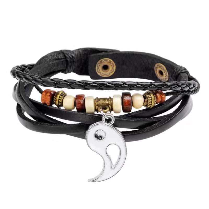Yin Yang Pendant Couple Balance Bracelet Fortune Jewel