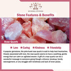 Buddha Stones "Wishing You Love and Kindness" Cat Rose Quartz Necklace Includes Gift Message Card Fortune Jewel