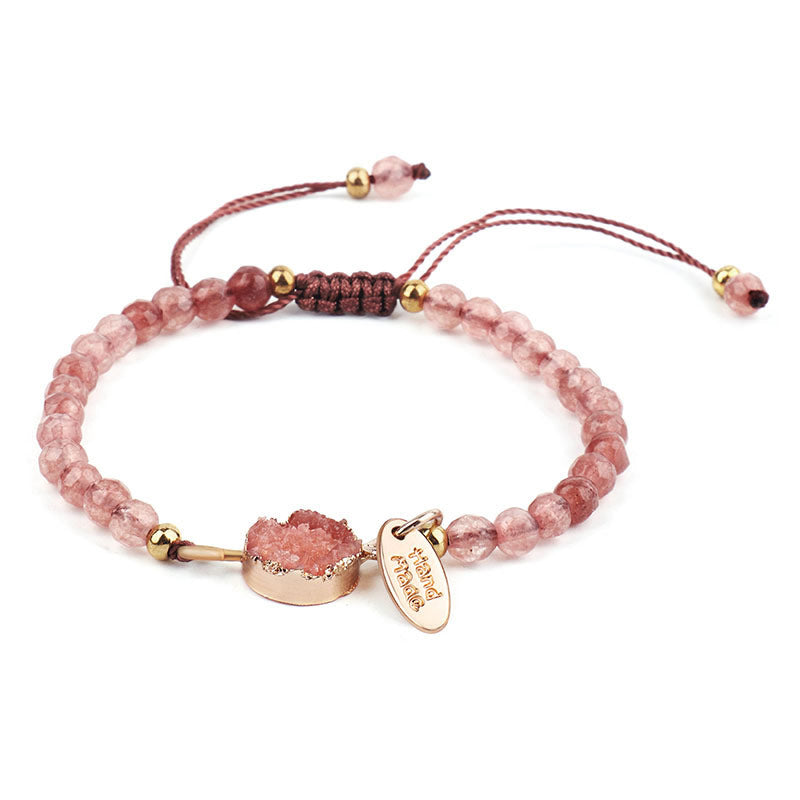 Fortune Jewel Natural Crystal Charm Lucky Healing Bracelet