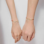 Fortune Jewel "Wishing You Peace and Protection" Jade Red Rope Bracelet Includes Gift Message Card Fortune Jewel