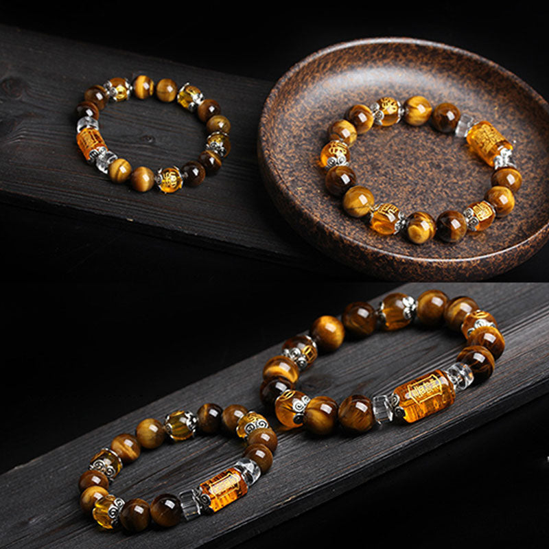 Fortune Jewel Tiger Eye Bead Fortune Prosperity Bracelet