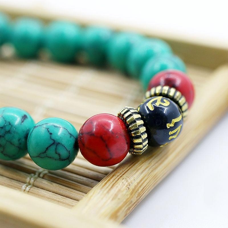 Fortune Jewel Tibetan Turquoise Purification Necklace Mala