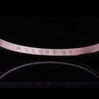 Fortune Jewel Six True Words Engraving Titanium Steel Blessing Protection Bracelet