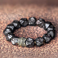 Fortune Jewel Ebony Wood Copper Peace Balance Couple Bracelet