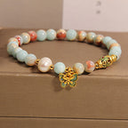 Fortune Jewel Shoushan Stone Pearl Butterfly Wealth Bracelet