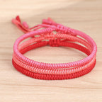 Fortune Jewel Tibetan 3Pcs King Kong Knot Protection Braided Bracelet