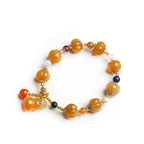 Fortune Jewel Golden Silk Jade Pixiu Wealth Bracelet